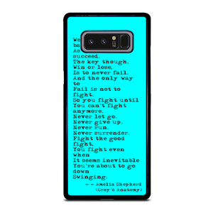 GREY'S ANATOMY QUOTES Samsung Galaxy Note 8 Case Cover GREY'S ANATOMY QUOTES Samsung Galaxy Note 8 Case Cover