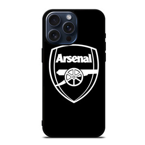 ARSENAL BLACK LOGO iPhone 15 Pro Max Case Cover ARSENAL BLACK LOGO iPhone 15 Pro Max Case Cover