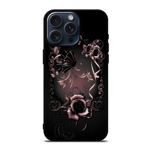 Gothic Rose Flower iPhone 15 Pro Max Case Cover Gothic Rose Flower iPhone 15 Pro Max Case Cover