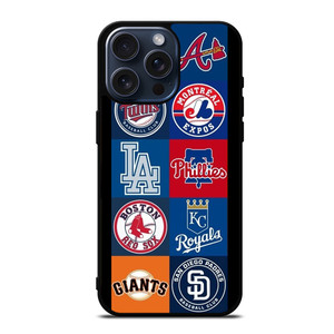 MLB Team Logo 4 iPhone 15 Pro Max Case Cover MLB Team Logo 4 iPhone 15 Pro Max Case Cover