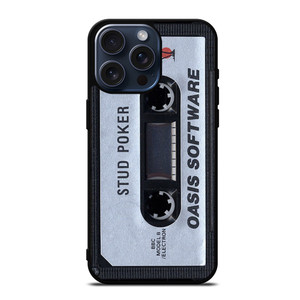 Oasis Cassette Stud Poker iPhone 15 Pro Max Case Cover Oasis Cassette Stud Poker iPhone 15 Pro Max Case Cover