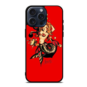 SAILOR JERRY MERMAID TATTOO iPhone 15 Pro Max Case Cover SAILOR JERRY MERMAID TATTOO iPhone 15 Pro Max Case Cover