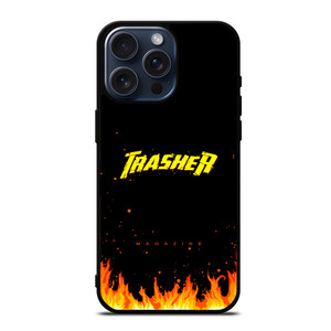 Trasher Smoldering Font iPhone 15 Pro Max Case Cover Trasher Smoldering Font iPhone 15 Pro Max Case Cover