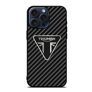 Triumph Motorcycle Carbon Logo iPhone 15 Pro Max Case Cover Triumph Motorcycle Carbon Logo iPhone 15 Pro Max Case Cover