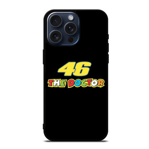 VR46 THE DOCTOR BLACK iPhone 15 Pro Max Case Cover VR46 THE DOCTOR BLACK iPhone 15 Pro Max Case Cover