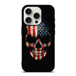 AMERICAN FLAG SKUL iPhone 15 Pro Case Cover AMERICAN FLAG SKUL iPhone 15 Pro Case Cover