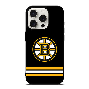Boston Bruins NHL in Black iPhone 15 Pro Case Cover Boston Bruins NHL in Black iPhone 15 Pro Case Cover