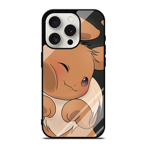 Pokemon Eevee Cute Face iPhone 15 Pro Case Cover Pokemon Eevee Cute Face iPhone 15 Pro Case Cover