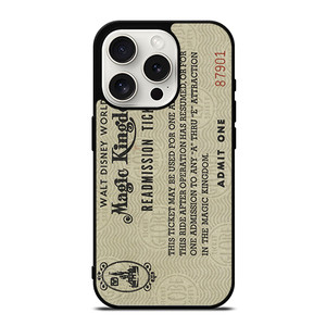 Readmission Ticket Print Walt Disney World iPhone 15 Pro Case Cover Readmission Ticket Print Walt Disney World iPhone 15 Pro Case Cover