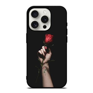 Red Rose Flower Hand iPhone 15 Pro Case Cover Red Rose Flower Hand iPhone 15 Pro Case Cover