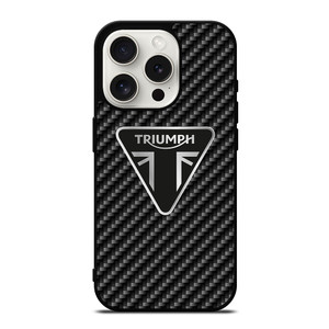 Triumph Motorcycle Carbon Logo iPhone 15 Pro Case Cover Triumph Motorcycle Carbon Logo iPhone 15 Pro Case Cover