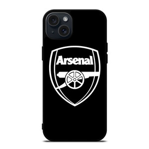 ARSENAL BLACK LOGO iPhone 15 Plus Case Cover ARSENAL BLACK LOGO iPhone 15 Plus Case Cover
