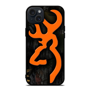 CAMO BROWNING SYMBOL iPhone 15 Plus Case Cover CAMO BROWNING SYMBOL iPhone 15 Plus Case Cover