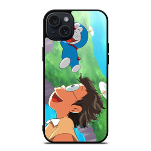 DORAEMON AND NOBITA FLY iPhone 15 Plus Case Cover DORAEMON AND NOBITA FLY iPhone 15 Plus Case Cover