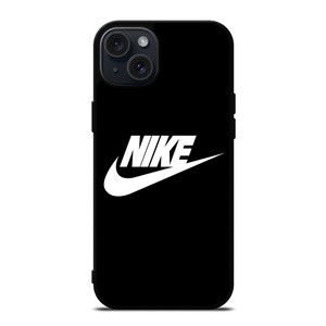 NIKE IN BLACK iPhone 15 Plus Case Cover NIKE IN BLACK iPhone 15 Plus Case Cover