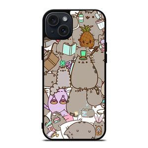 Pusheen Cartoon Collage iPhone 15 Plus Case Cover Pusheen Cartoon Collage iPhone 15 Plus Case Cover