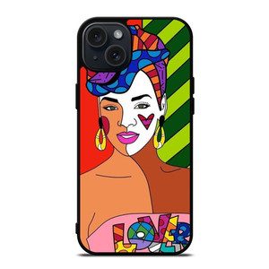 Romero Britto Lover iPhone 15 Plus Case Cover Romero Britto Lover iPhone 15 Plus Case Cover