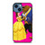 PINKY BEAUTY AND THE BEAST iPhone 14 Case Cover PINKY BEAUTY AND THE BEAST iPhone 14 Case Cover