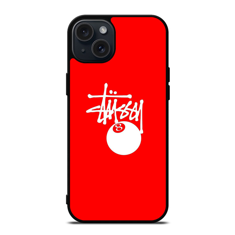 STUSSY IN RED iPhone 15 Plus Case Cover