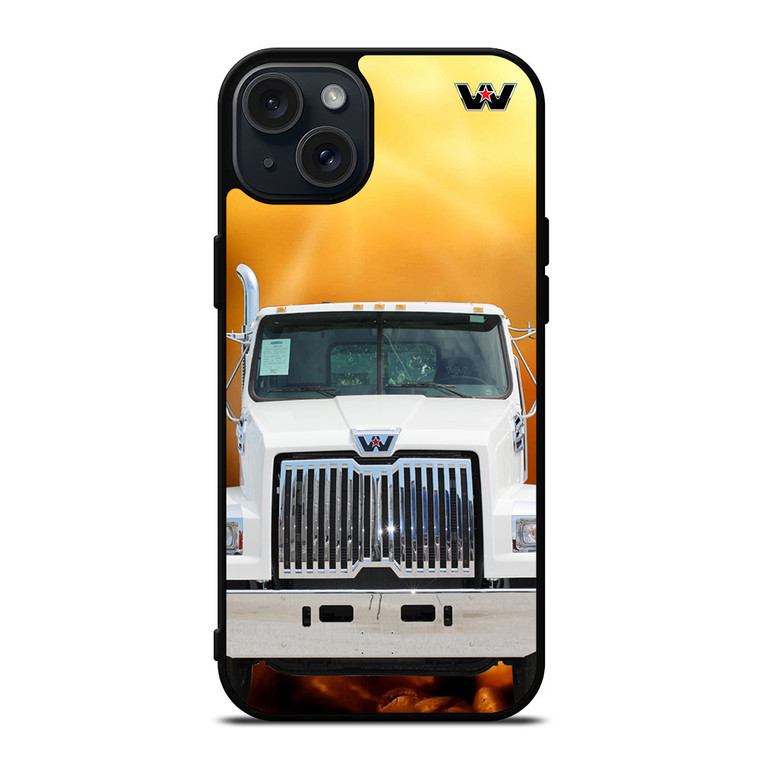 White Western Star Truck iPhone 15 Plus Case Cover