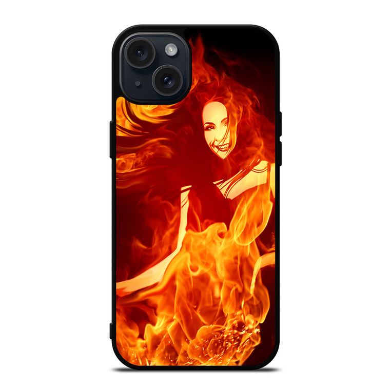 Woman In Fire iPhone 15 Plus Case Cover