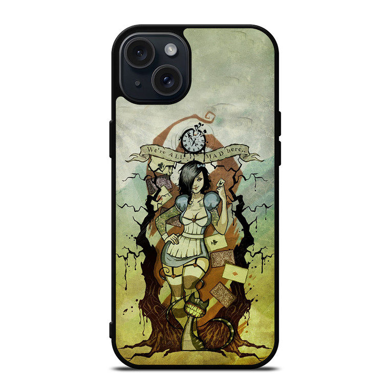 Zombie Alice In Wonderland iPhone 15 Plus Case Cover