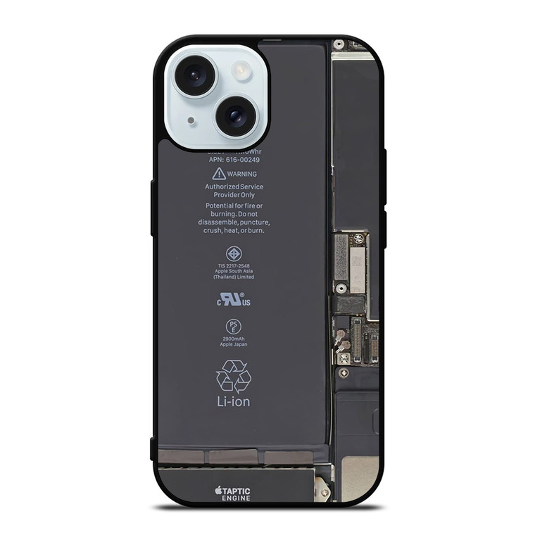 Apple Li-ion Battery Image iPhone 15  Case Cover