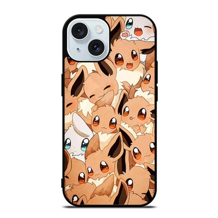 Eevee Cute Pokemon iPhone 15  Case Cover