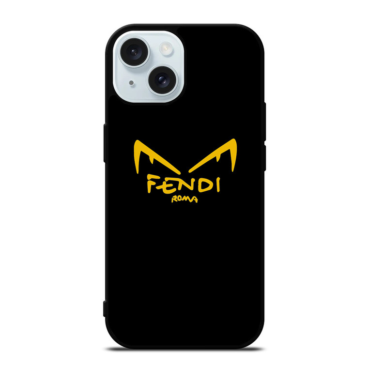 FENDI ROMA EYES IN BLACK iPhone 15  Case Cover