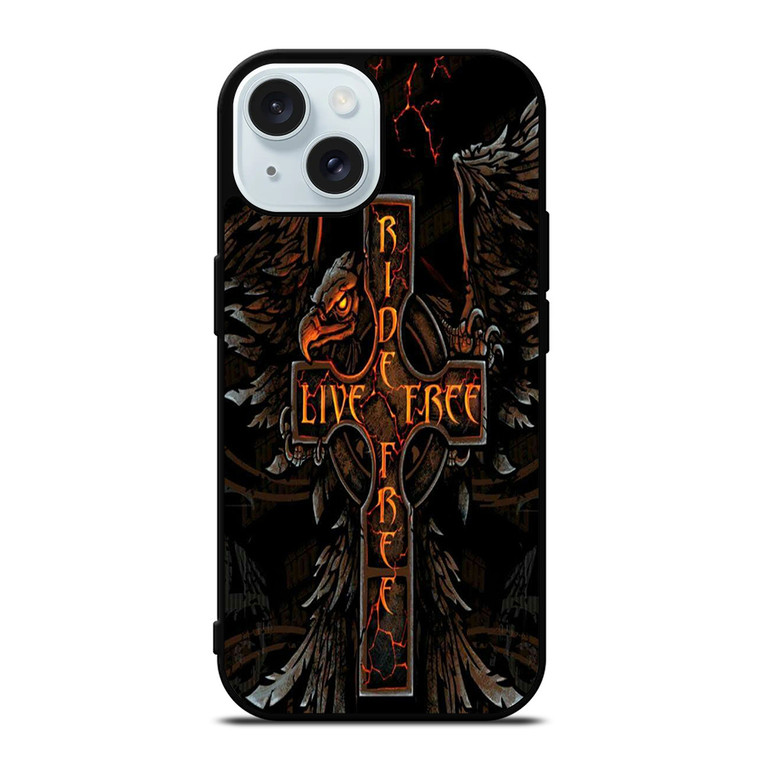 HARLEY RIDE LIVE FREE iPhone 15  Case Cover