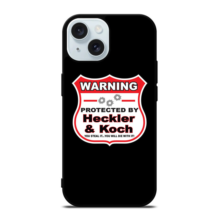 HECKLER & KOCH WARNING iPhone 15  Case Cover