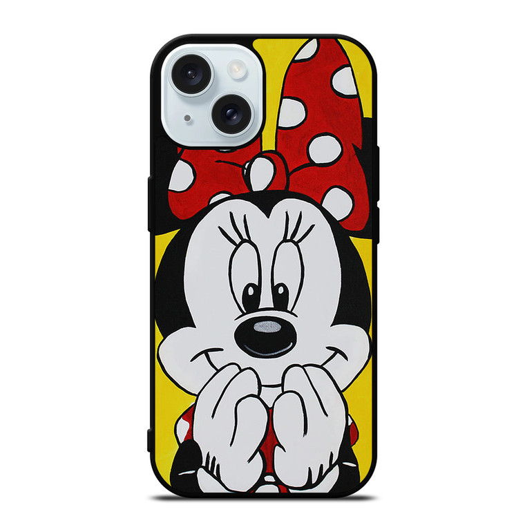 Minnie Mouse Cute Smile iPhone 15  Case Cover