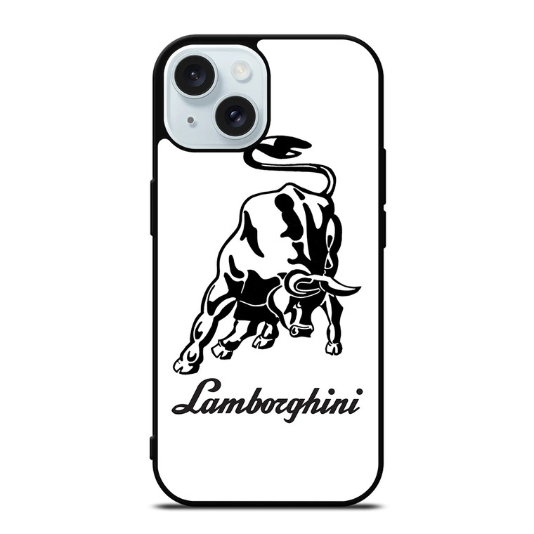 WHITE LAMBORGHINI iPhone 15  Case Cover