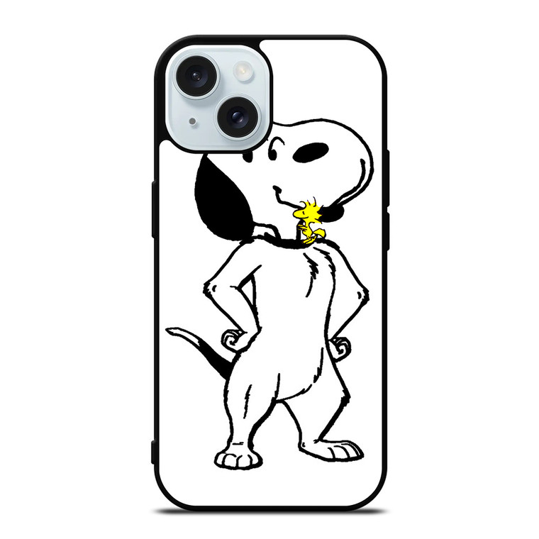 WOODSTOCK HUGES SNOOPY iPhone 15  Case Cover