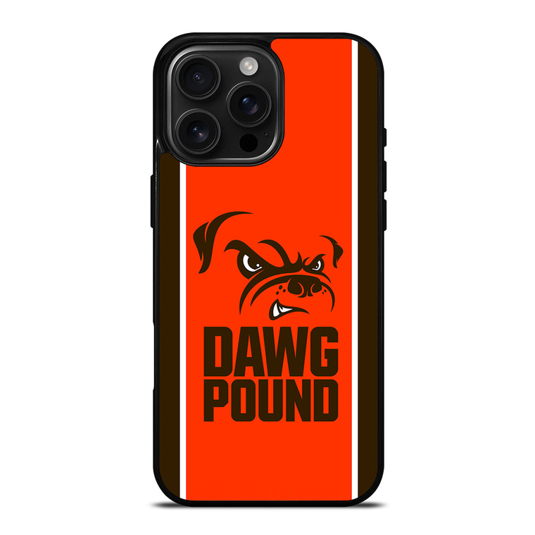 Cleveland Browns Dawg Pound iPhone 16 Pro Max Case Cover