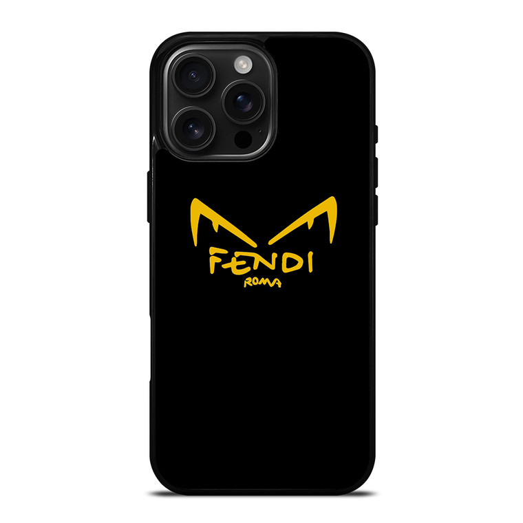 FENDI ROMA EYES IN BLACK iPhone 16 Pro Max Case Cover