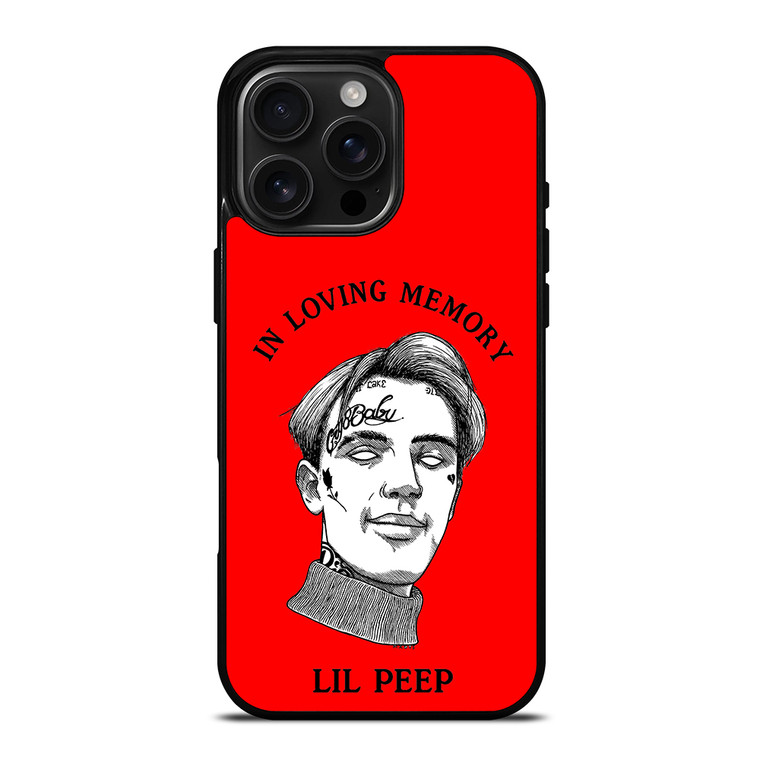 LIL PEEP IN RED MEMORY iPhone 16 Pro Max Case Cover