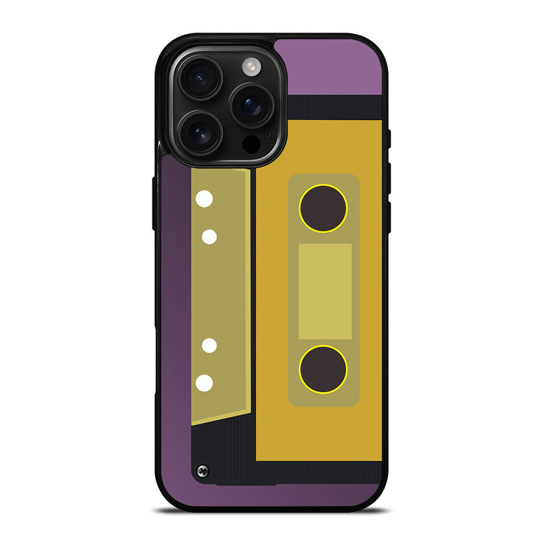 Retro Cassette Tape Vector iPhone 16 Pro Max Case Cover