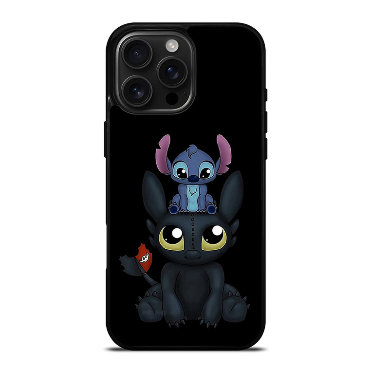 Toothless And Stitch iPhone 16 Pro Max Case Cover
