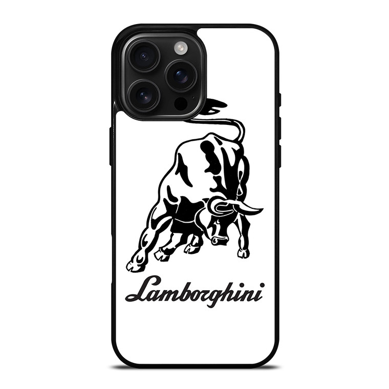 WHITE LAMBORGHINI iPhone 16 Pro Max Case Cover