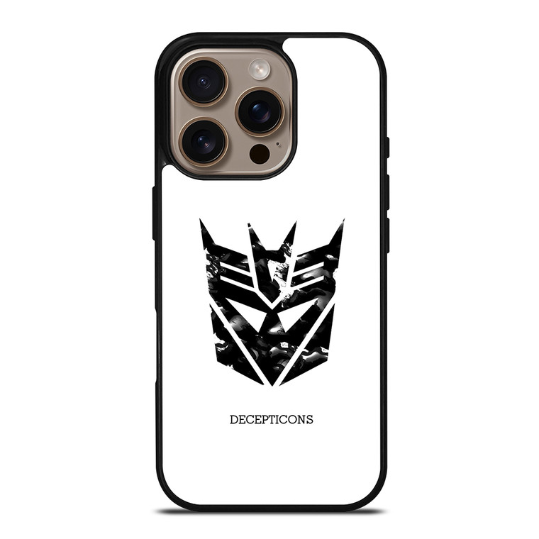 Abstract Transformers Decepticons Logo iPhone 16 Pro Case Cover