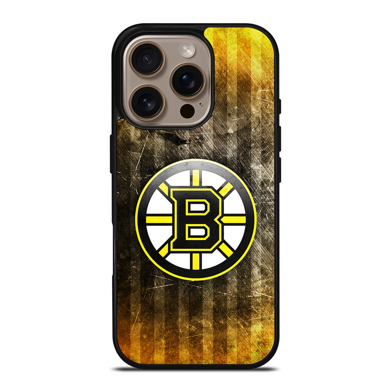 Boston Bruins NHL Ice Hockey iPhone 16 Pro Case Cover