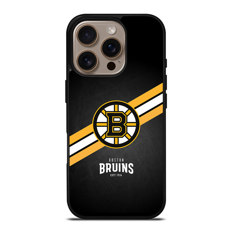 Boston Bruins NHL Logo iPhone 16 Pro Case Cover