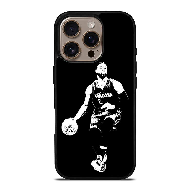 Dwyane Wade Miami Heat Action iPhone 16 Pro Case Cover