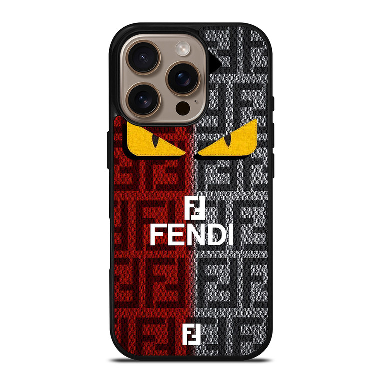 FENDI ROMA EYES LOGO iPhone 16 Pro Case Cover
