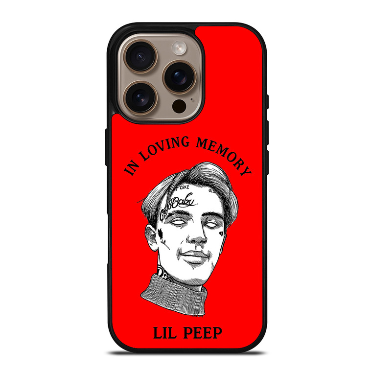 LIL PEEP IN RED MEMORY iPhone 16 Pro Case Cover