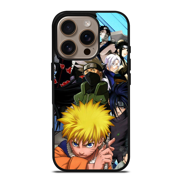 Naruto Characters Collage iPhone 16 Pro Case Cover