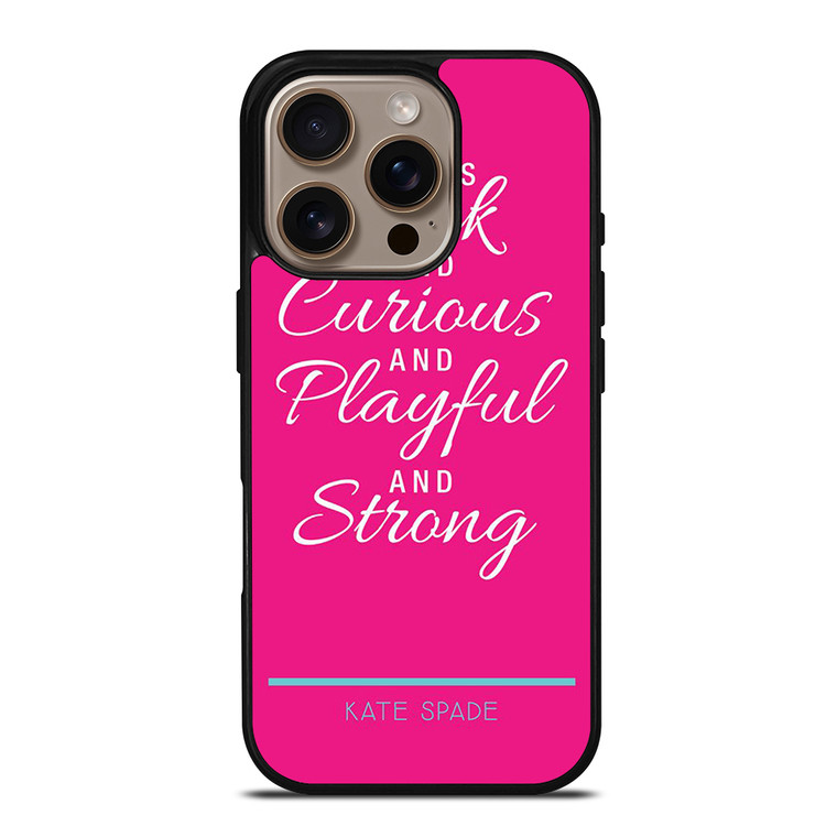 SHE IS KATE SPADE iPhone 16 Pro Case Cover