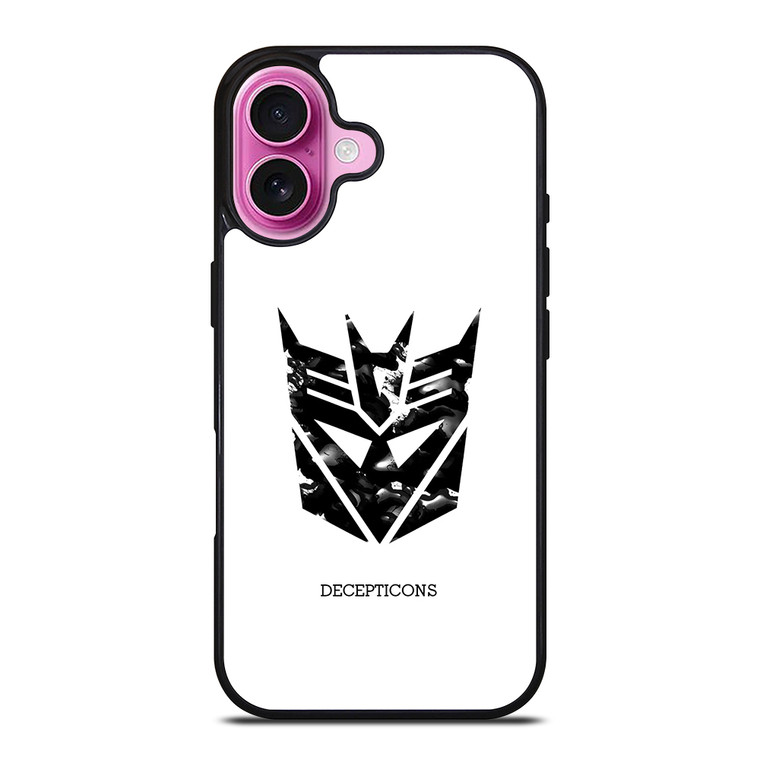 Abstract Transformers Decepticons Logo iPhone 16 Plus Case Cover