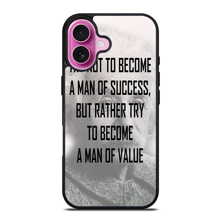 ALBERT EINSTEIN 'S QUOTE iPhone 16 Plus Case Cover